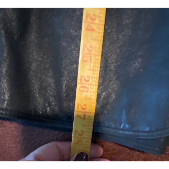 Emanuel Ungaro Parallele Womens Leather Jacket Size 8 Black Made In Italy *FLAW* - Picture 4 of 7